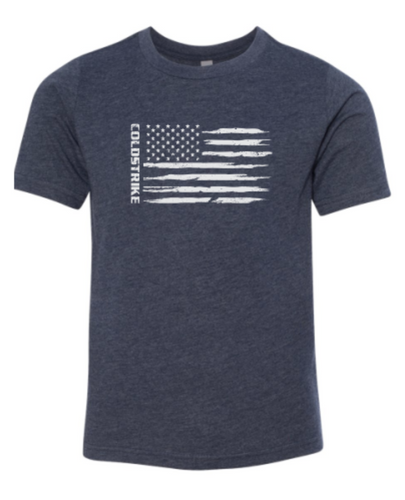 ColdStrike's navy blue Youth Freedom Short Sleeve T Shirt