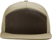Load image into Gallery viewer, Richardson 168 7P Brown/Khaki (Pick your Logo)
