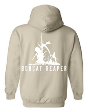 Load image into Gallery viewer, Bobcat Reaper Hoodie Back Logo.
