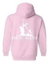 Load image into Gallery viewer, Bobcat Reaper Hoodie Back Logo.
