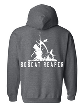 Load image into Gallery viewer, Bobcat Reaper Hoodie Back Logo.
