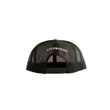 Load image into Gallery viewer, Back view of ColdStrike flat brim snapback hat 

