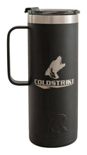 Load image into Gallery viewer, ColdStrike&#39;s 20oz charcoal tumbler that makes a good travel mug and keeps drinks hot and cold
