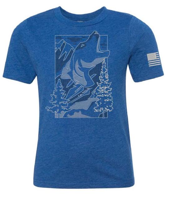 ColdStrike's blue your mountain music tee