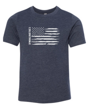 Load image into Gallery viewer, ColdStrike&#39;s navy blue Youth Freedom Short Sleeve T Shirt
