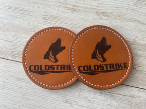 Leather Coasters 2 Pack